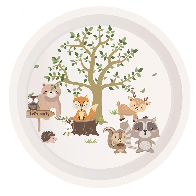 1 Набор лес воздушный шар из фольги в виде животного 12 дюймов латексный лиса Ёж