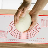 kitchen cooking gadgets large size baking mat kneading dough mat pizza dough rolling mats silicone non stick pastry pad sheet