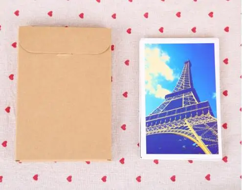 50pcs Kraft Paper Envelope Party Invitation Card Letter Stationery Packaging Bag Gift Greeting Card Postcard Photo Box