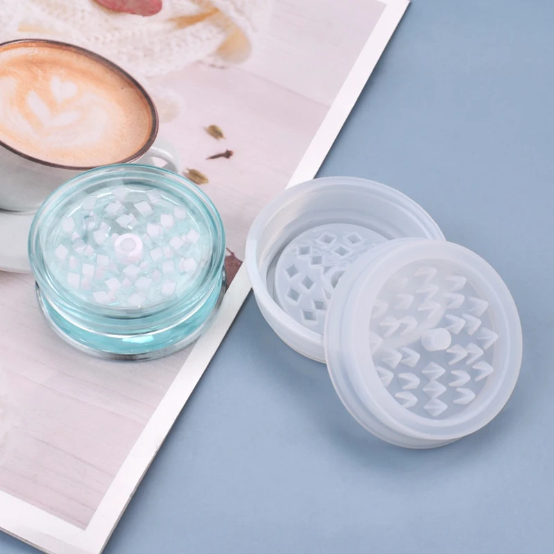 Ashtray Mold Crystal Epoxy Resin Mould Tobacco Grinder Herb Smoke Spice Crusher Silicone Molds DIY Crafts Making Tool | Дом и сад