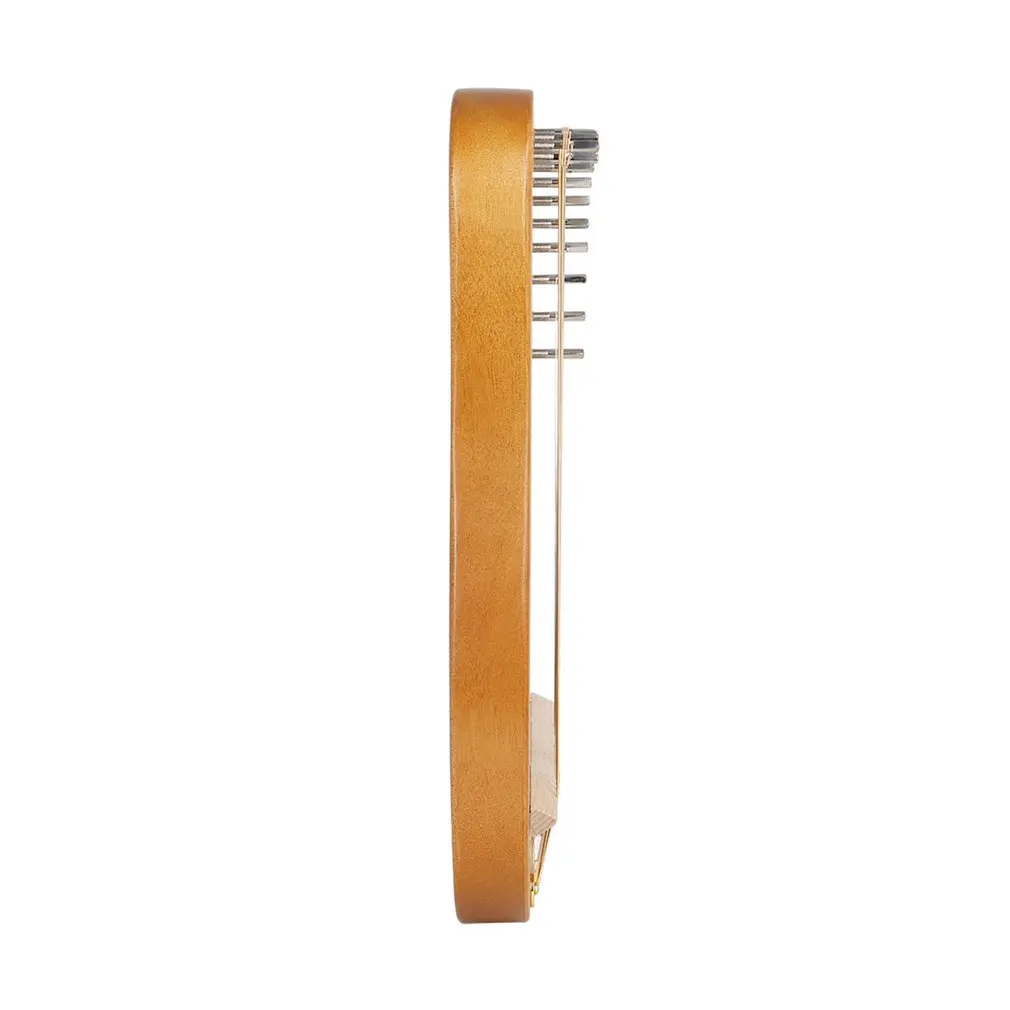 Lyre Harp 16 струн портативный маленький с прочной струной музыкальный инструмент коричневые Музыкальные