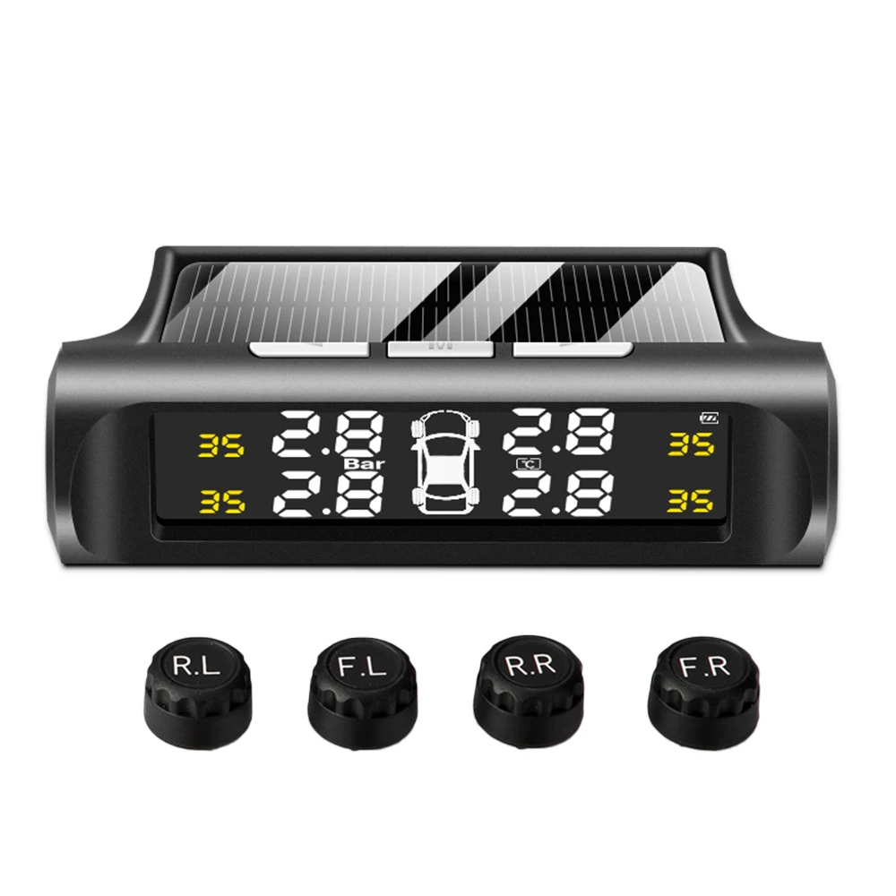 Система контроля давления в шинах Универсальная беспроводная TPMS Солнечная