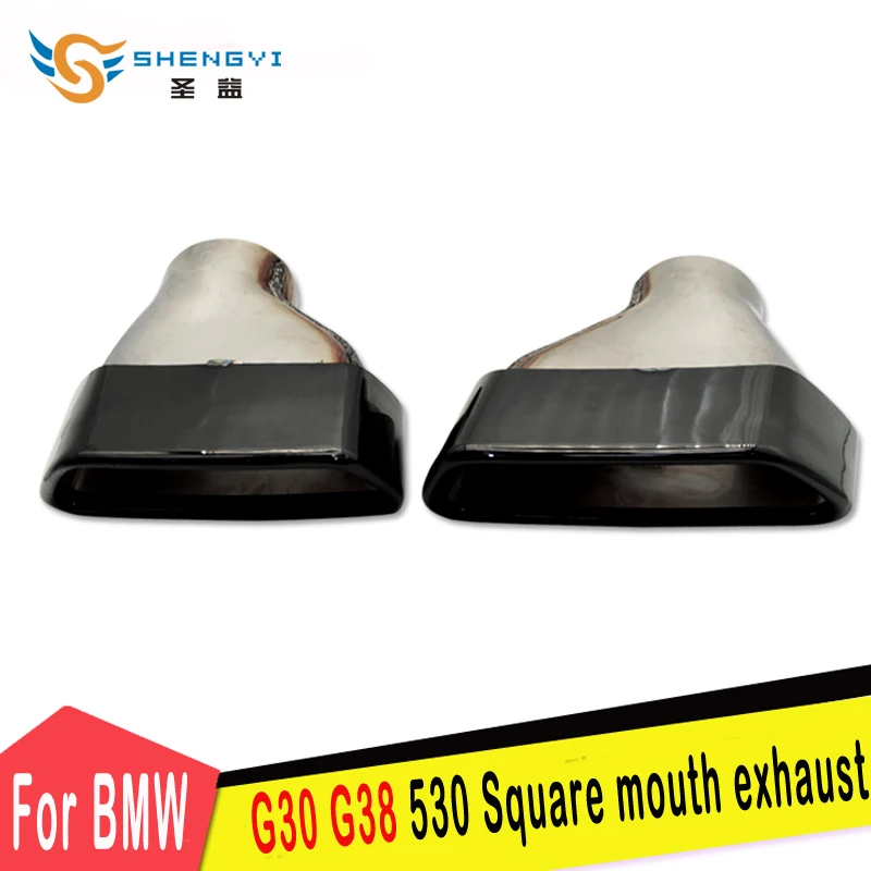 1 пара Нержавеющая сталь выхлопных труб наконечник на глушетель выхлопной трубы