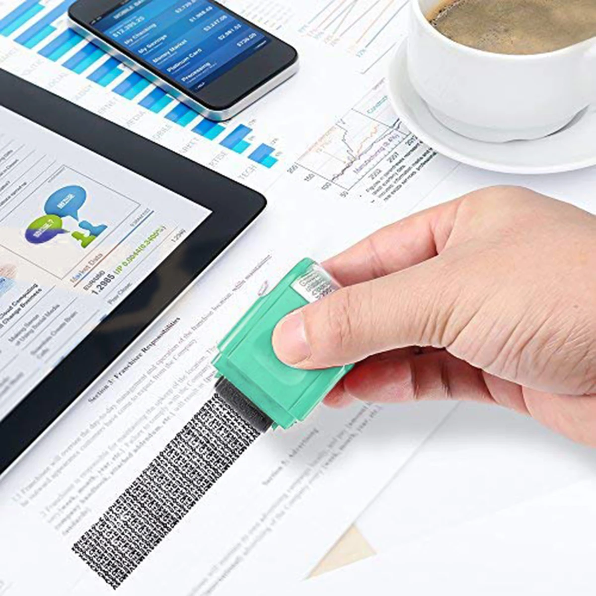 Роликовый штамп пачкающий код защита личной безопасности роликовый данных | Дом