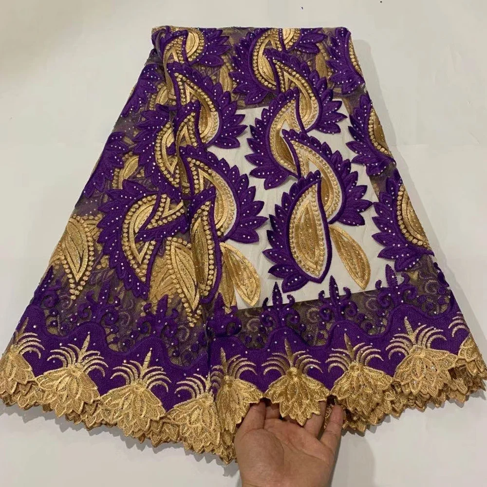 Африканский шнур гипюр кружевная ткань Высокое качество молочный шелк кружево