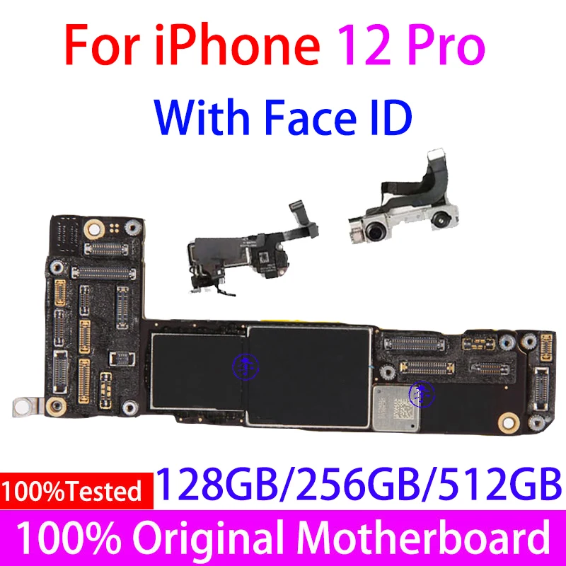 Оригинальная материнская плата для iPhone 12/12 Pro/12 Pro Max с/без Face ID разблокированная