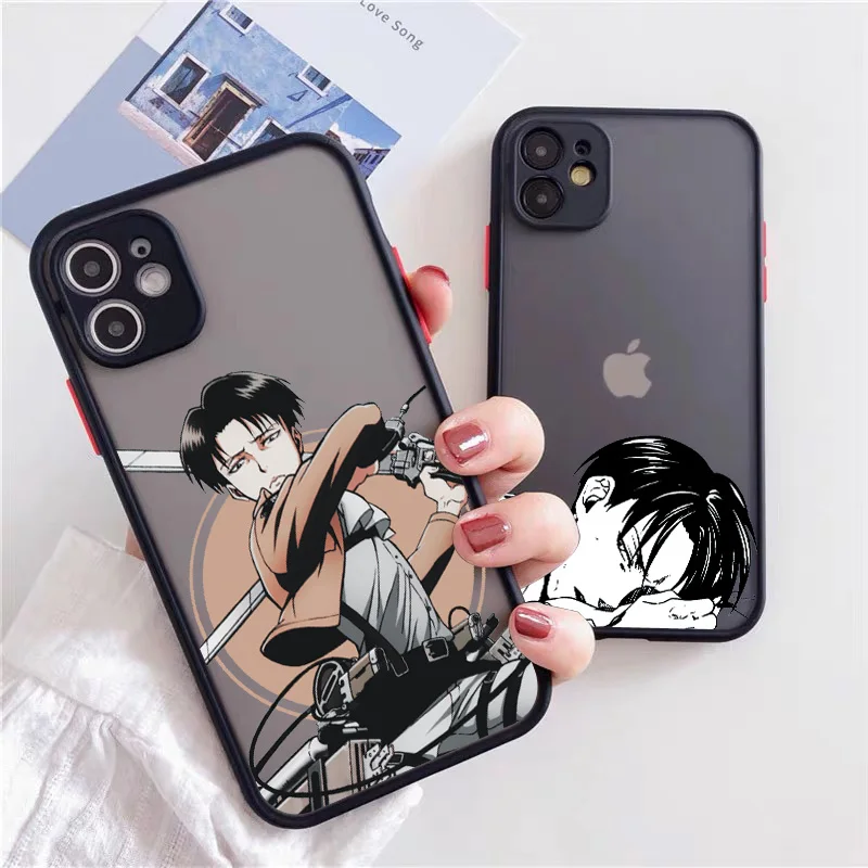Anime Japanese Allen Attack On Titan Phone Case For Iphone 14 12 13Mini 11 Pro XS MAX 8 7 6Plus X SE20 XR Hard Fundas Coque Case