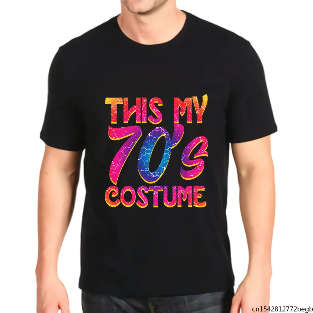 

Это мой костюм в стиле ретро 70-х годов, винтажная Мужская футболка