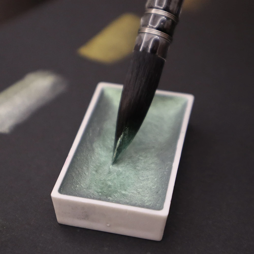 

6 Colors Metallic Watercolor Pigment Painting Set for Artist Drawing Glitter Cool Warm Colors Paint Water Color Pan Art Supplies