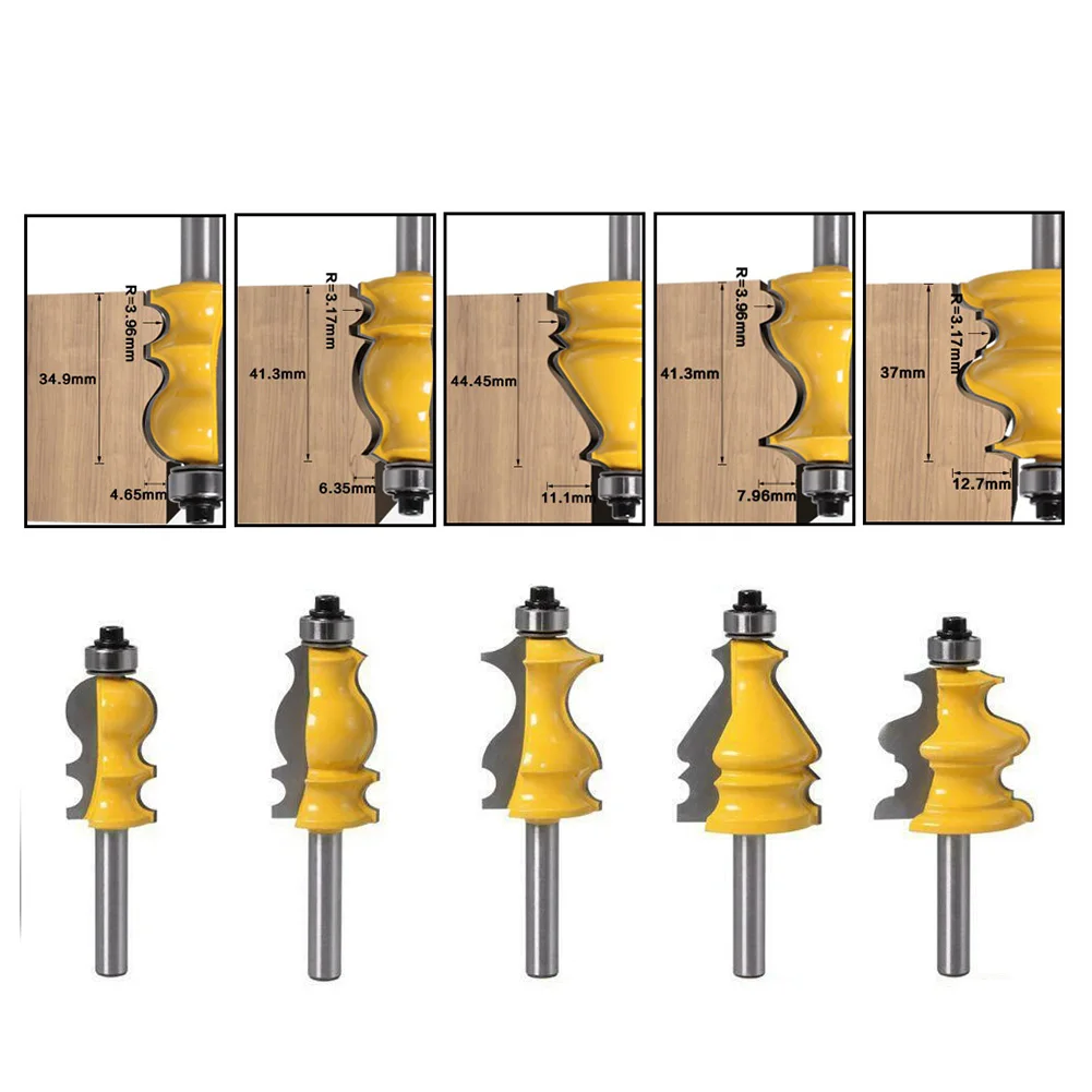 

Architectural Handdrail Router Bit 8mm Groving Cutter Molding Woodworking tools Hot sale