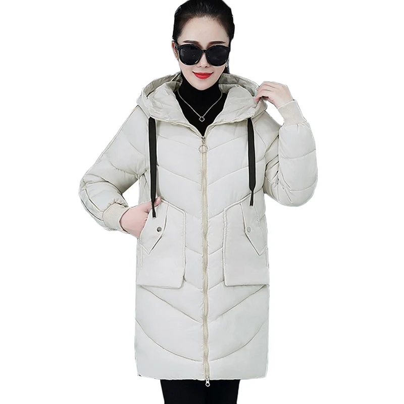 Куртка женская с меховым воротником теплая зимняя 2019|Женские парки| |