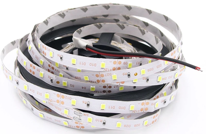 Водонепроницаемая S 2835 smd rgb Светодиодная лента 12 в 10 м 5 м 3 м 2 м теплая белая лента adpter Адресуемая Светодиодная лента световой замены 5050 5630 120