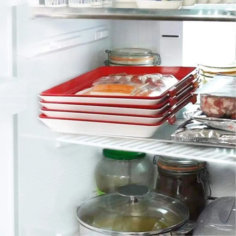 Поднос кухонный пластиковый 8 шт. тарелки для хранения еды Набор органайзеров