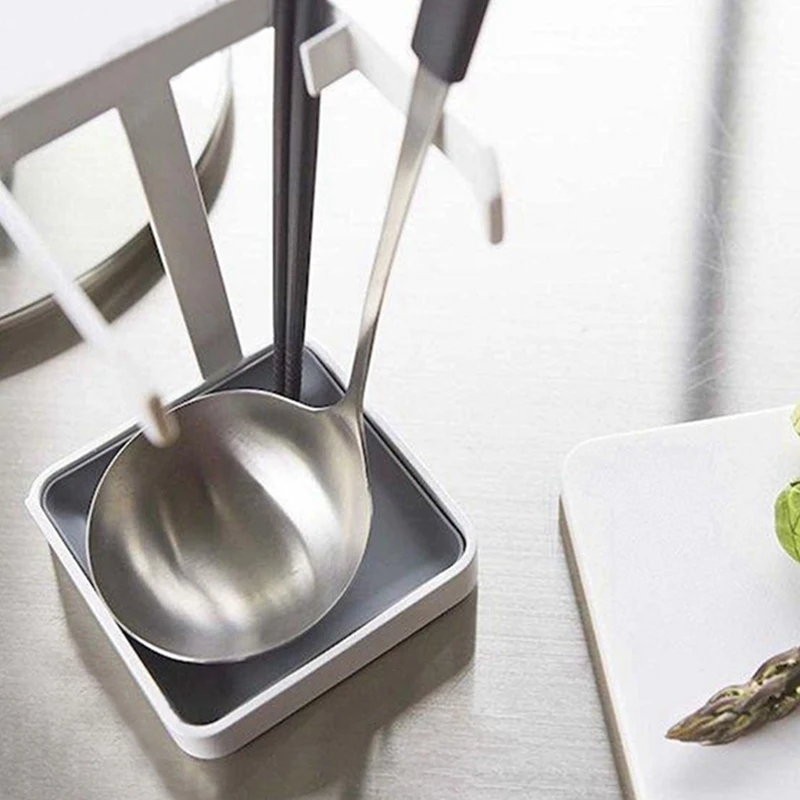 

Kitchen Organizer Pot Lid Shelf Cooking Storage Spoon Spatula Ladle White & Self Adhesive Shower Hooks Shaver Hanger