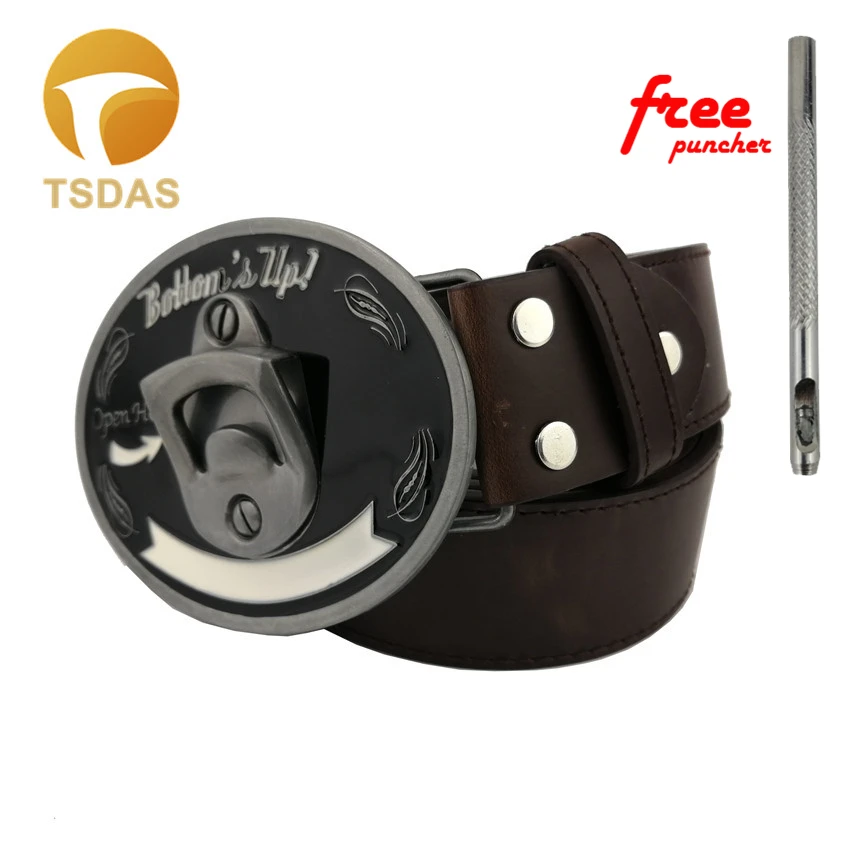 Серебряные мужские пряжки для ремня металлическая Розничная открывалка пивных