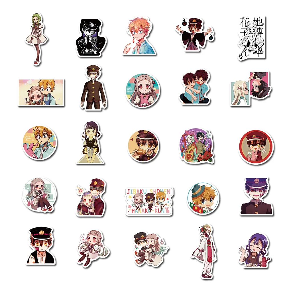 

50Pcs Anime Earthbound Boy Huazijun Stickers For Laptop Phone Scrapbooking Craft Diary Album Label Decorative Stationery Sticker