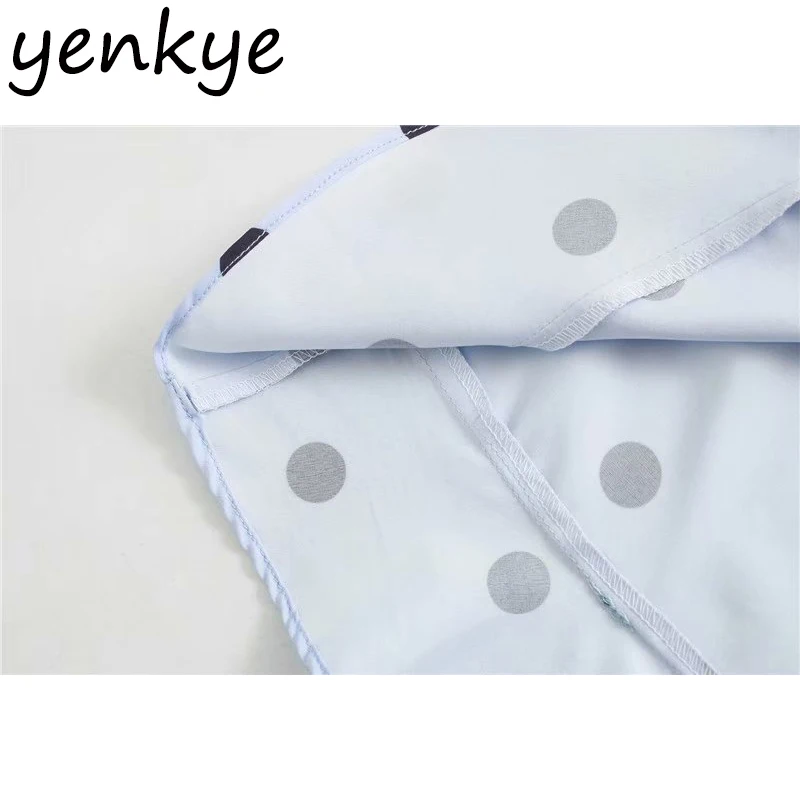 

Sweet Summer Dress 2020 Women Vintage Polka Dot Wrap Dress Elegant Female V Neck Short Sleeve A-line Mini Ruffle Dress XNWM9509