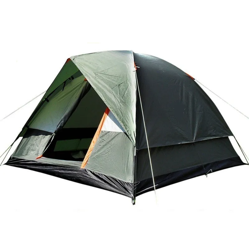 

3-4 Person Camping Tent Dual Layer Windbreak Waterproof Anti UV Tourist Tents for Fishing Hiking Beach Travel 3 Season Tent