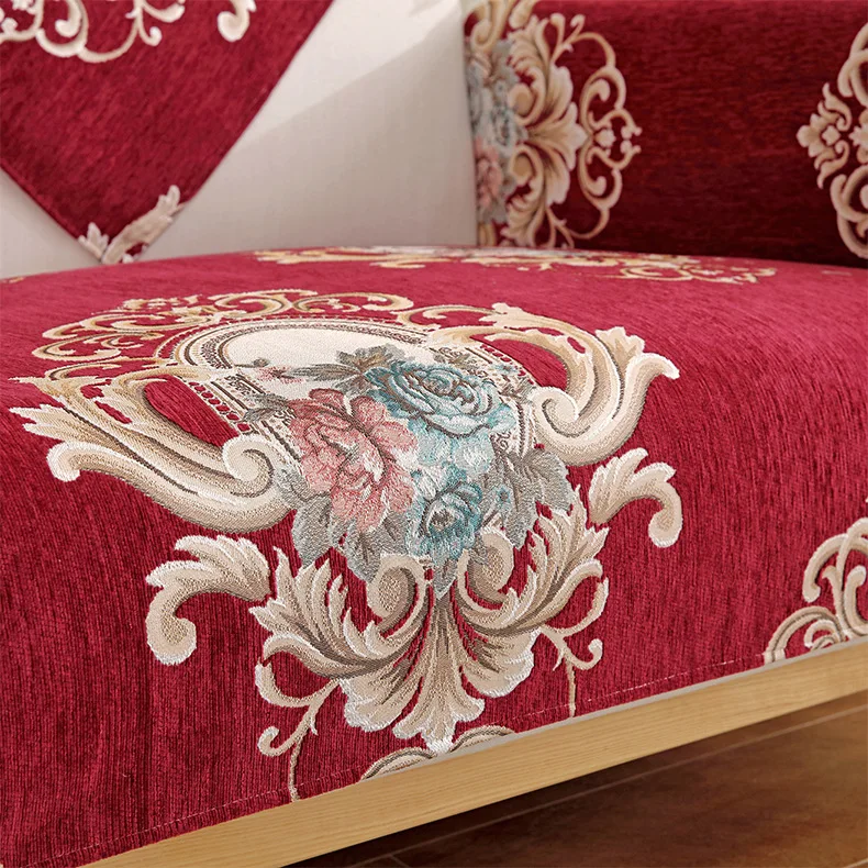 Four seasons chenille sofa cushion Non-slip fabric universal cover towel Sectional Sofa Throw Covers Furniture Protector