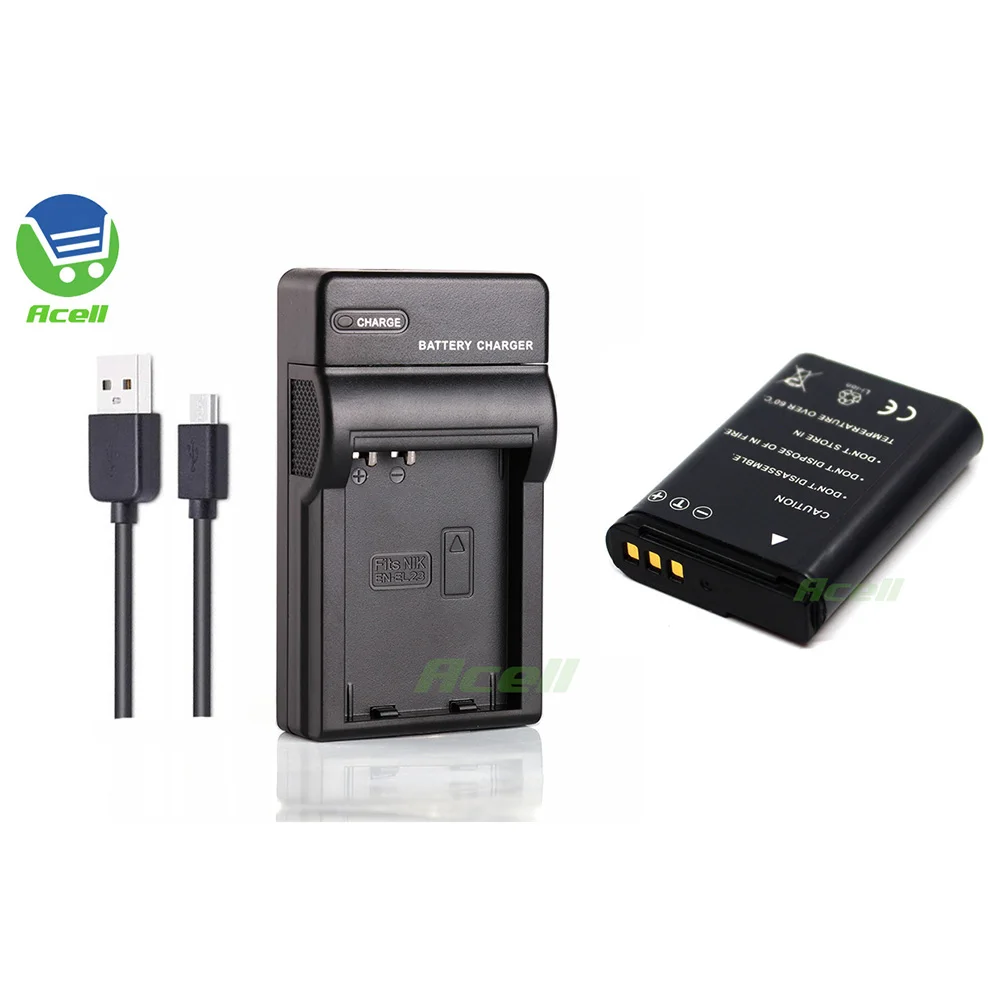 EN-EL23-compatible Battery + LCD USB Dual Charger for Nikon COOLPIX B700 P900s P900 P610s P610 P600 S810c Camera | Электроника