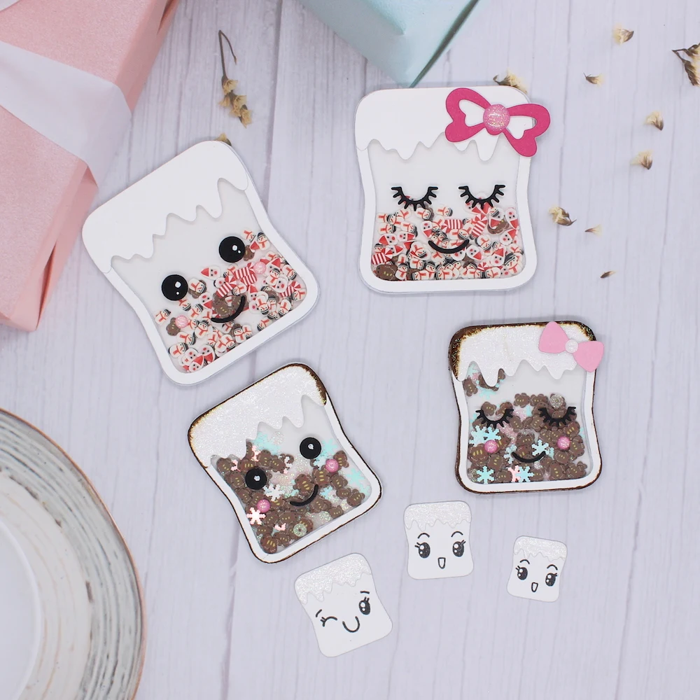 KSCRAFT милый пингвин металлический режущий штамп трафареты для сделай сам