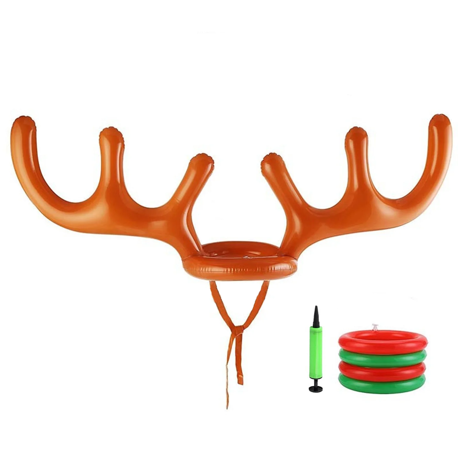 Behogar надувной олень рога шляпа игрушка кольцо бросание игровой набор с ручным
