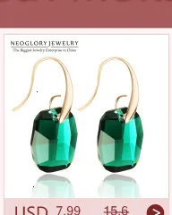Neoglory, светильник из желтого золота, австрийский кристалл, милое ожерелье, подвеска, подарки для девочки,, новинка, камень, модное ювелирное изделие JS9
