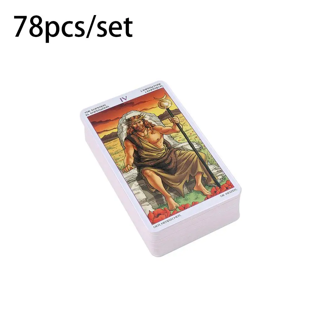 Настольная игра 78-card Wheel Of The Year Read Fate Tarot Card для личного пользования - Цвет: A