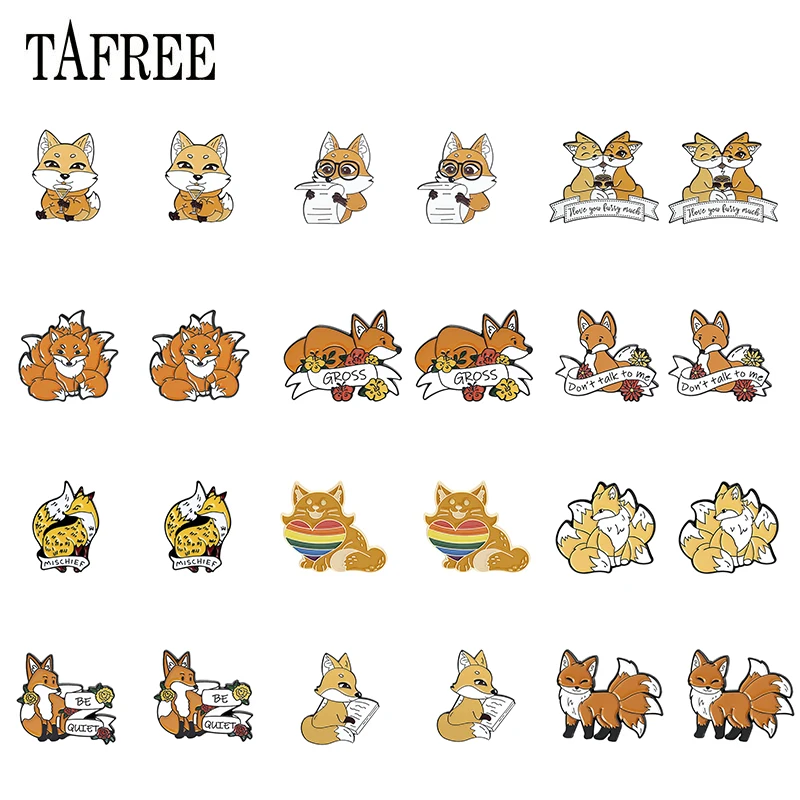 

TAFREE Little Fox Cute Funny Taste Epoxy Clip Earrings New Acrylic Earrings Jewelry Ear Clips
