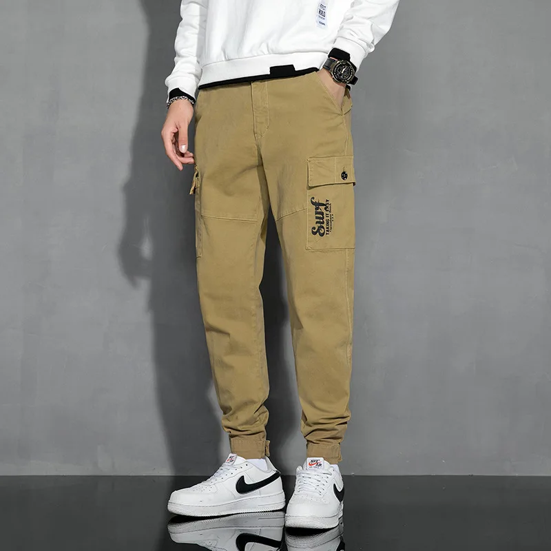 

Men's casual pants 2020 youth loose tooling Leggings autumn new fashion casual men's trousers