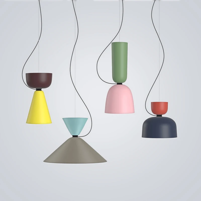 

Pendant Light Nordic Modern Colored Aluminum Hanglamp For Dining Room Bedroom Cafe Bar Decor Home Loft E27 Luminaire Suspension
