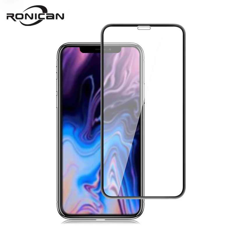 10 шт полное покрытие закаленное стекло для iPhone 11 pro XR X XS MAX Защита экрана для iPhone 7 8 6 6S plus 5S защитная пленка