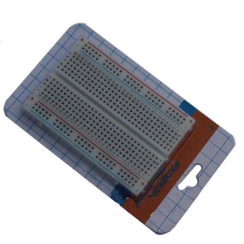 

High Quality Breadboard 400 Holes Red and Blue Lines Mini Breadboard Experiment Board Length 8.5CM Width 5.5CM