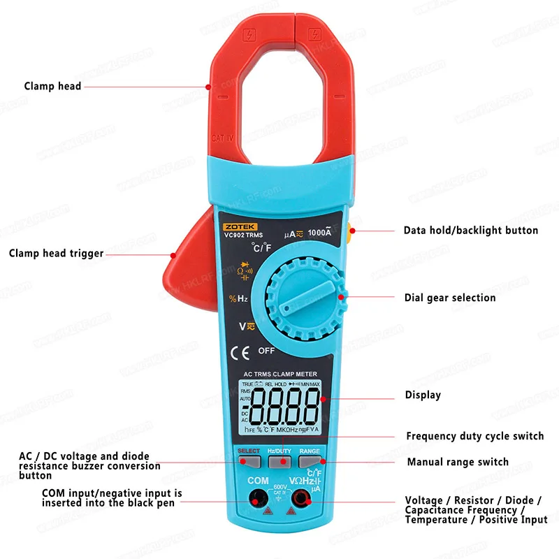

High Precise Clamp Multimeter Digital tester