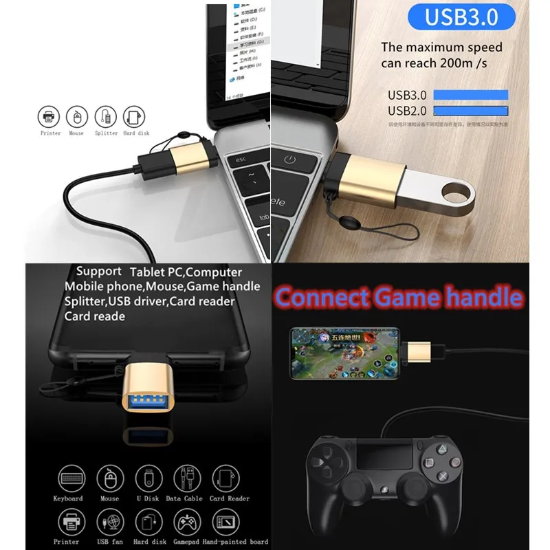 USB C концентратор Thunderbolt 3 адаптер OTG Тип конвертер для Macbook Pro и ноутбука usb ssd