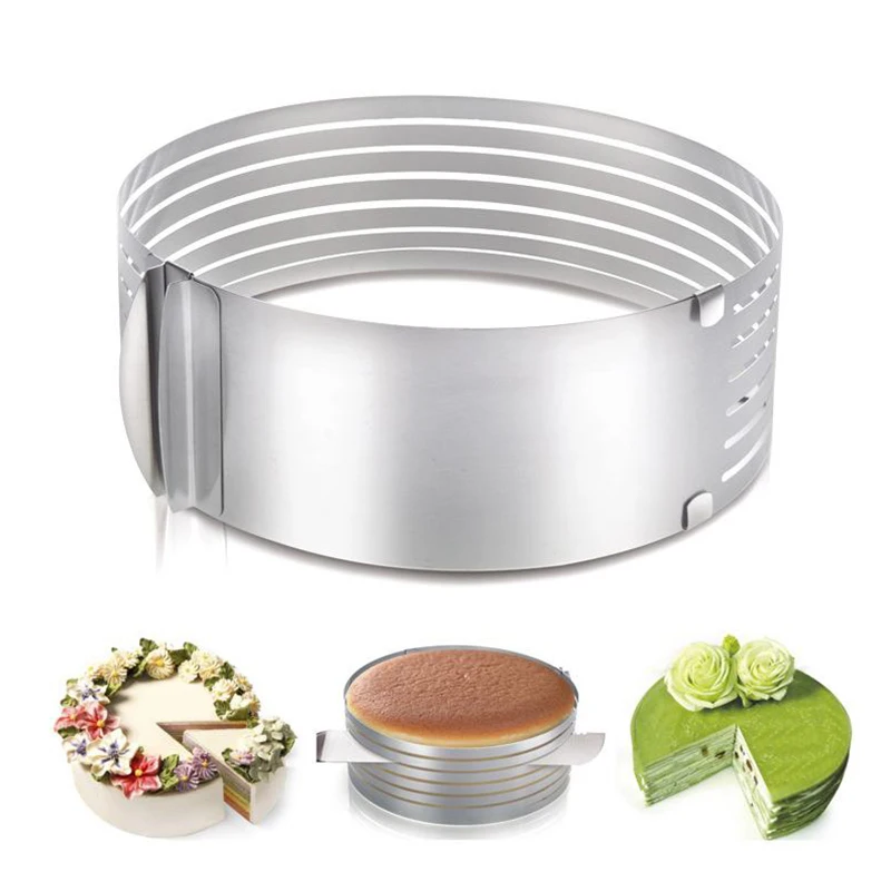 6 слоев регулируемый круглый резак для хлеба торта слайсер из нержавеющей стали