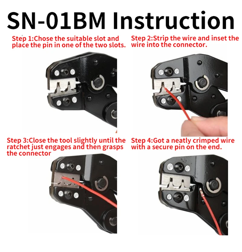 SN-01BM Crimping Pliers Dupont Termianls Hand Tools Set-2.54mm Connector And Crimp Pins 2.54mm JST-XH Clamp Kit | Инструменты