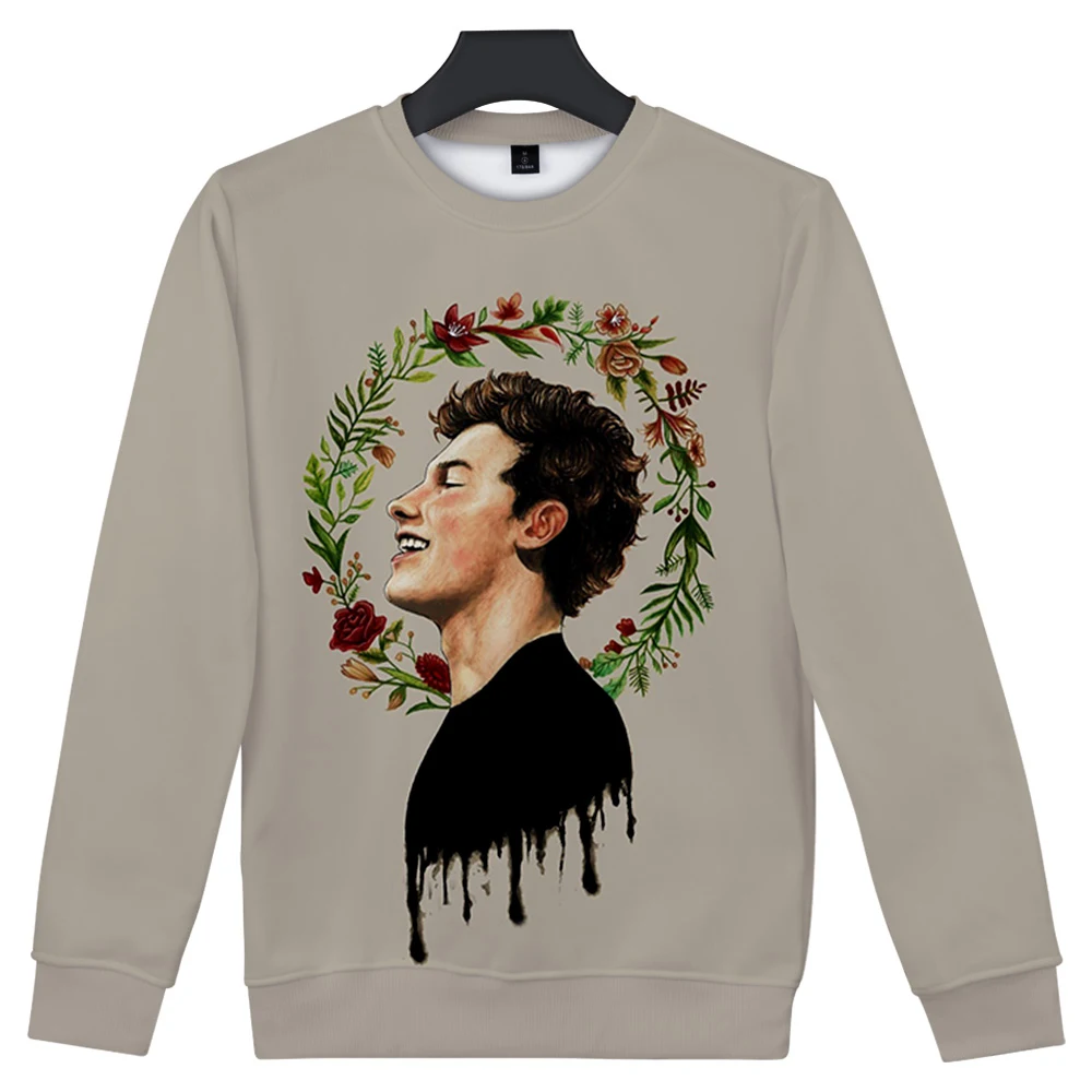 

Толстовки с капюшоном Shawn Mendes 3D, лидер продаж 2021, модные повседневные толстовки с длинным рукавом и принтом, повседневные топы shawn mendes с кругл...