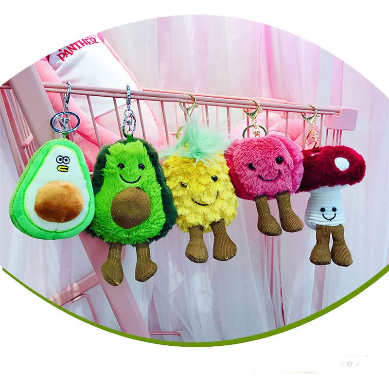 Моделирование фруктовый брелок гриб Груша Яблоко сосна яблоко авокадо плюшевые