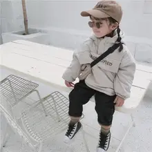 MILANCEL winter children hoodies windbreaker girls sweatshirts warm lining girls hoodies