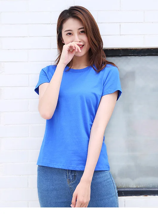 

Women Casual Summer Tshirts Cotton Womens tops T-shirt Women gray22