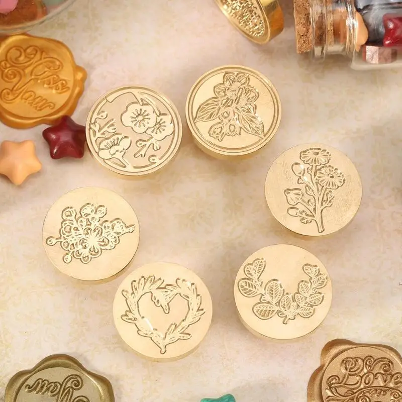 Старинный цветочный герметик палисандр ручка металлический конверт Личные