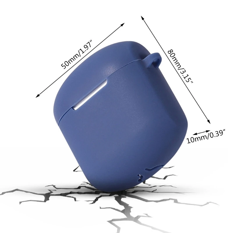 

2021 New Silicone Earphone Protective Case Soild Color for Lollipods Wireless Bluetooth Earphone with Buckle