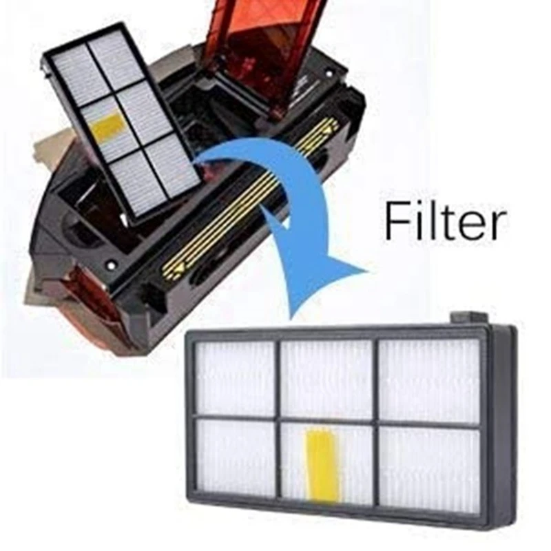 

HEPA Filters Main Roll Brush Replace Tires Accessories for IRobot Roomba 805 860 861 865 866 880 885 960 966 980 Series