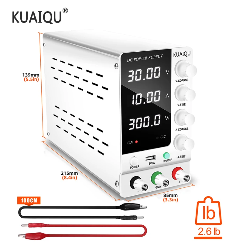 Регулируемый источник питания постоянного тока 30 в 10 А светодиодный цифровой