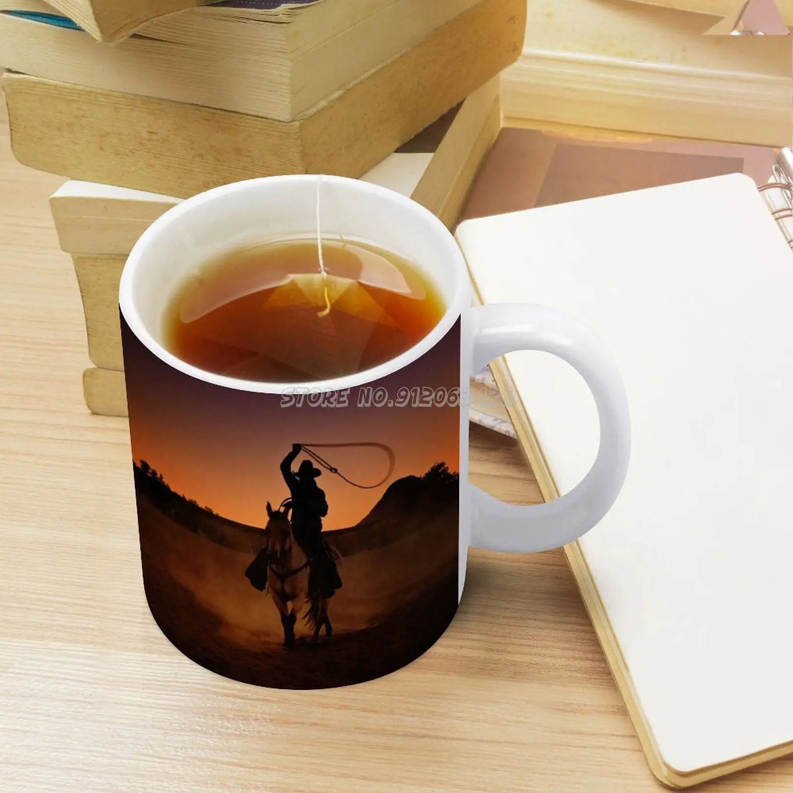 Кофейные кружки лассо на закате 330 мл креативная дорожная кружка и чашка Офисная