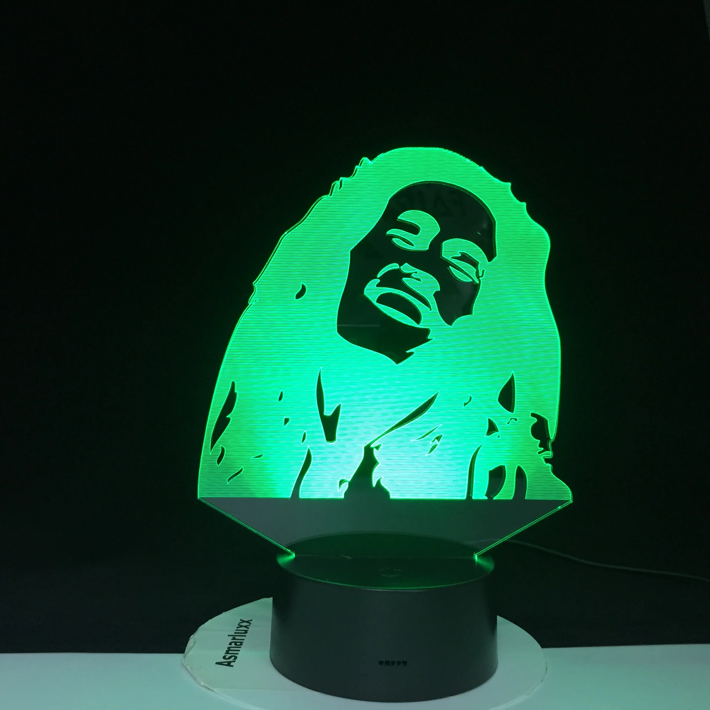 3D USB лампа музыка Крестный отец певец лампары сенсорный датчик Рождественский