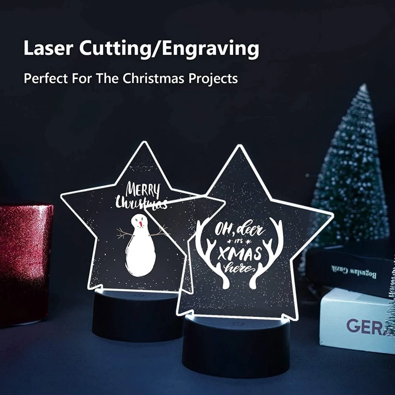 

6 шт., акриловые световые листы DXAB, светодиодсветильник световые панели «сделай сам», светильник вые украшения для рождевечерние