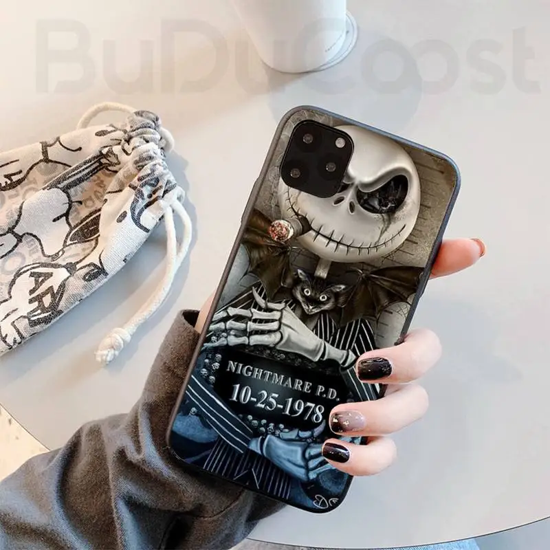 

Riccu Nightmare Christmas Jack Skeleton Phone Case For iphone 11 12 Mini Pro Max X XS MAX 6 6s 7 8 Plus 5 5S 5SE XR SE2020