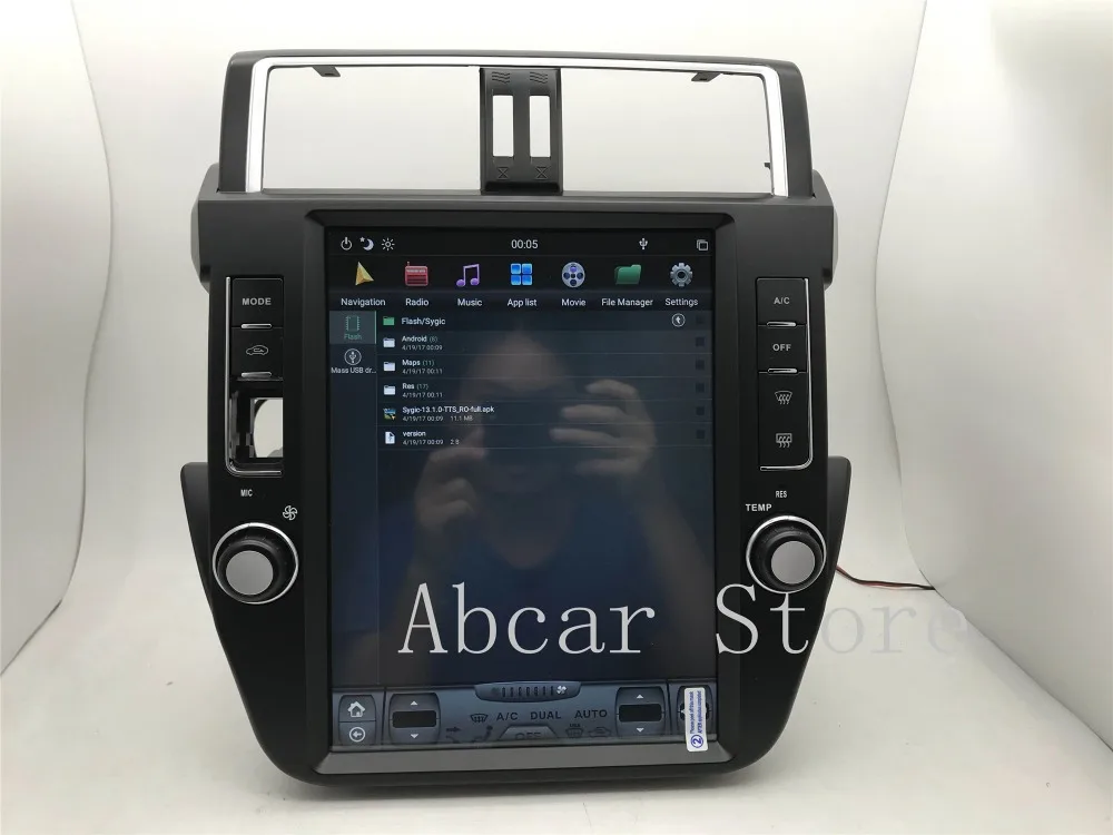 12,1 ''Tesla стиль Android 8,1 автомобильный dvd-плеер gps навигация для Toyota Land Cruiser Prado 150- стерео радио ips px6